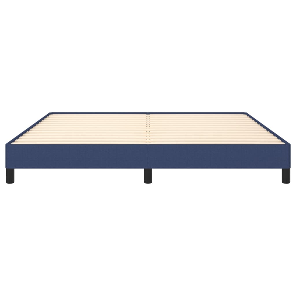 Cadre de lit sans matelas bleu 180x200 cm tissu - XIOS