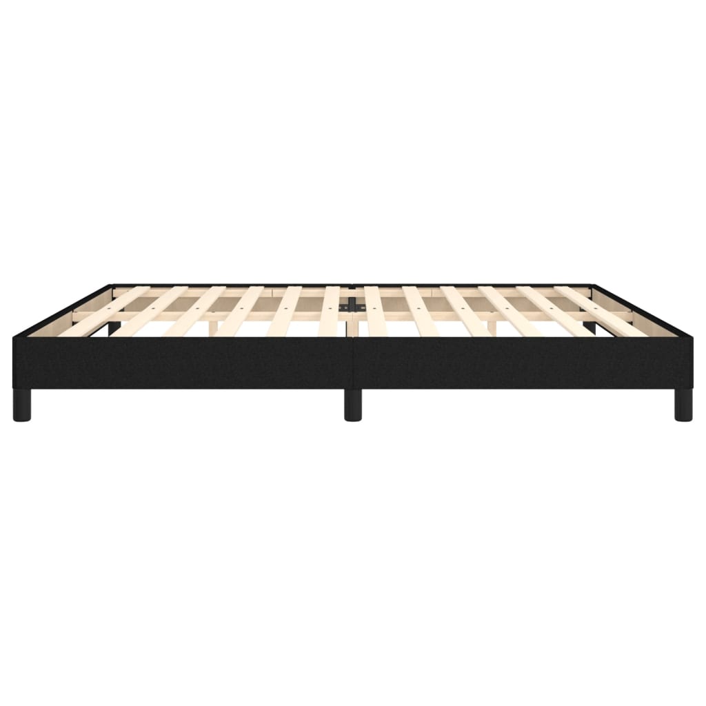 Cadre de lit sans matelas noir 200x200 cm tissu - XIOS