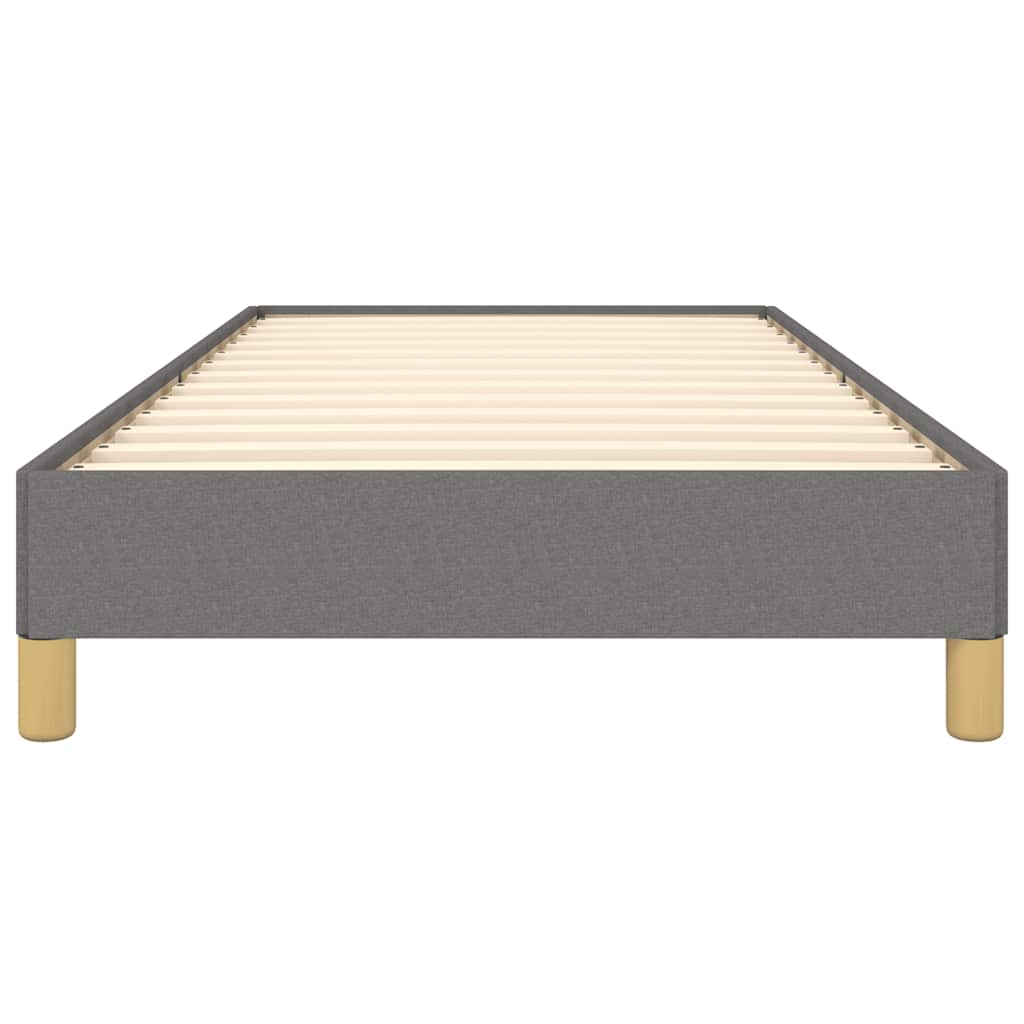 Cadre de lit sans matelas gris foncé 80x200 cm tissu - XIOS