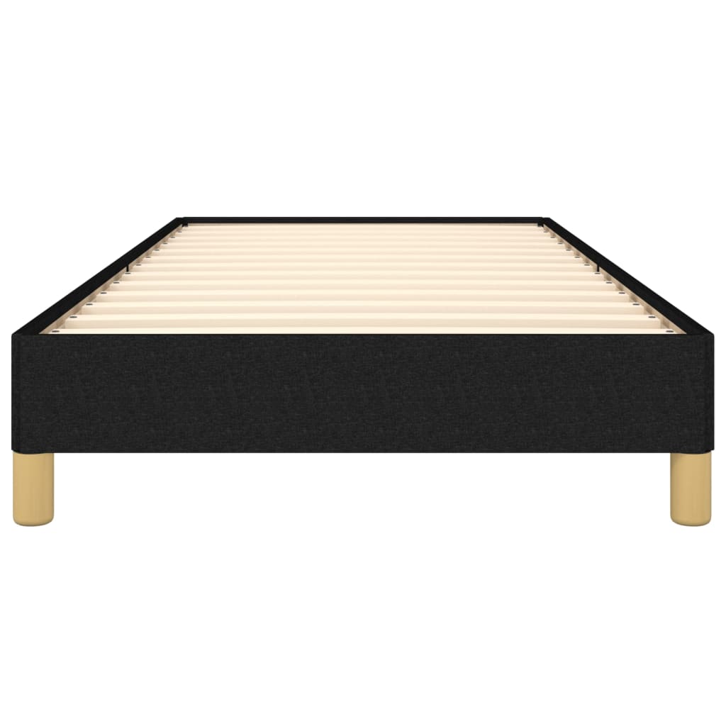 Cadre de lit sans matelas noir 80x200 cm tissu - XIOS