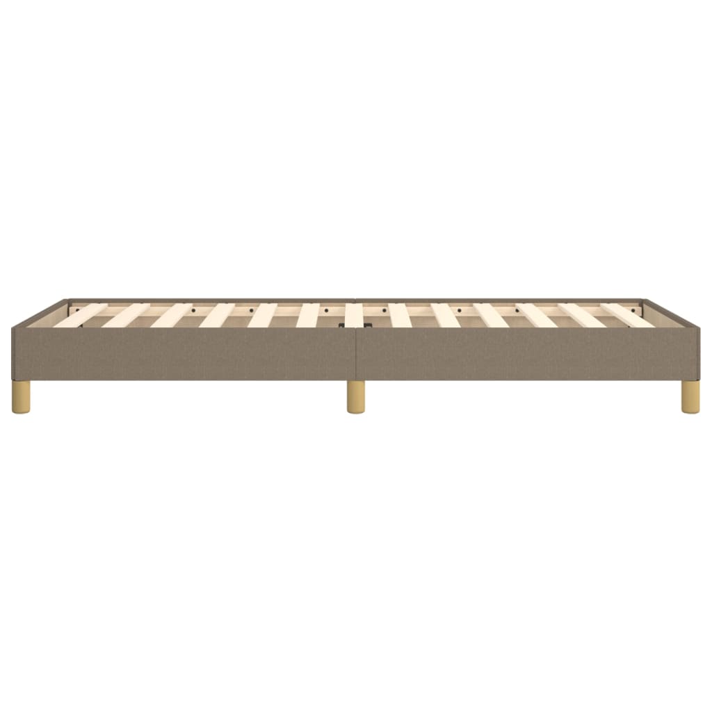 Cadre de lit sans matelas taupe 80x200 cm tissu - XIOS