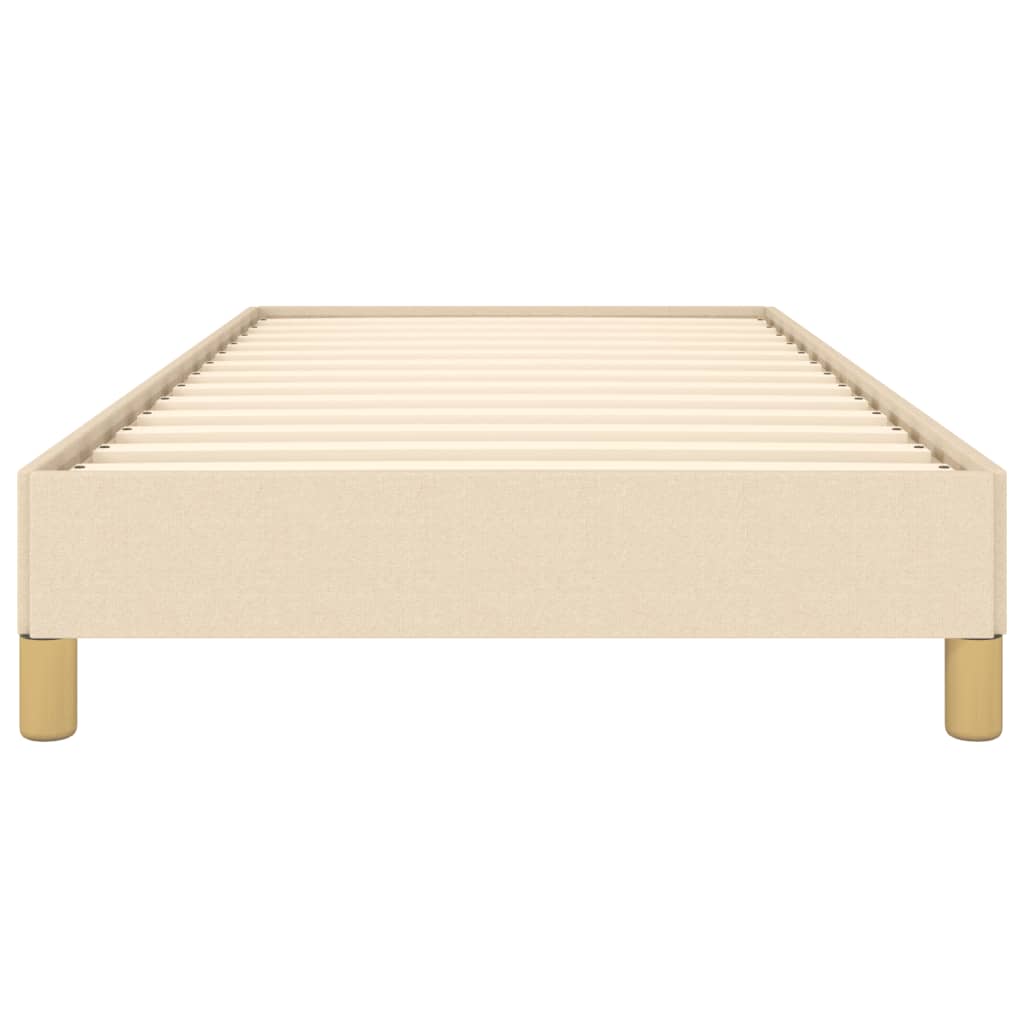Cadre de lit sans matelas crème 80x200 cm tissu - XIOS