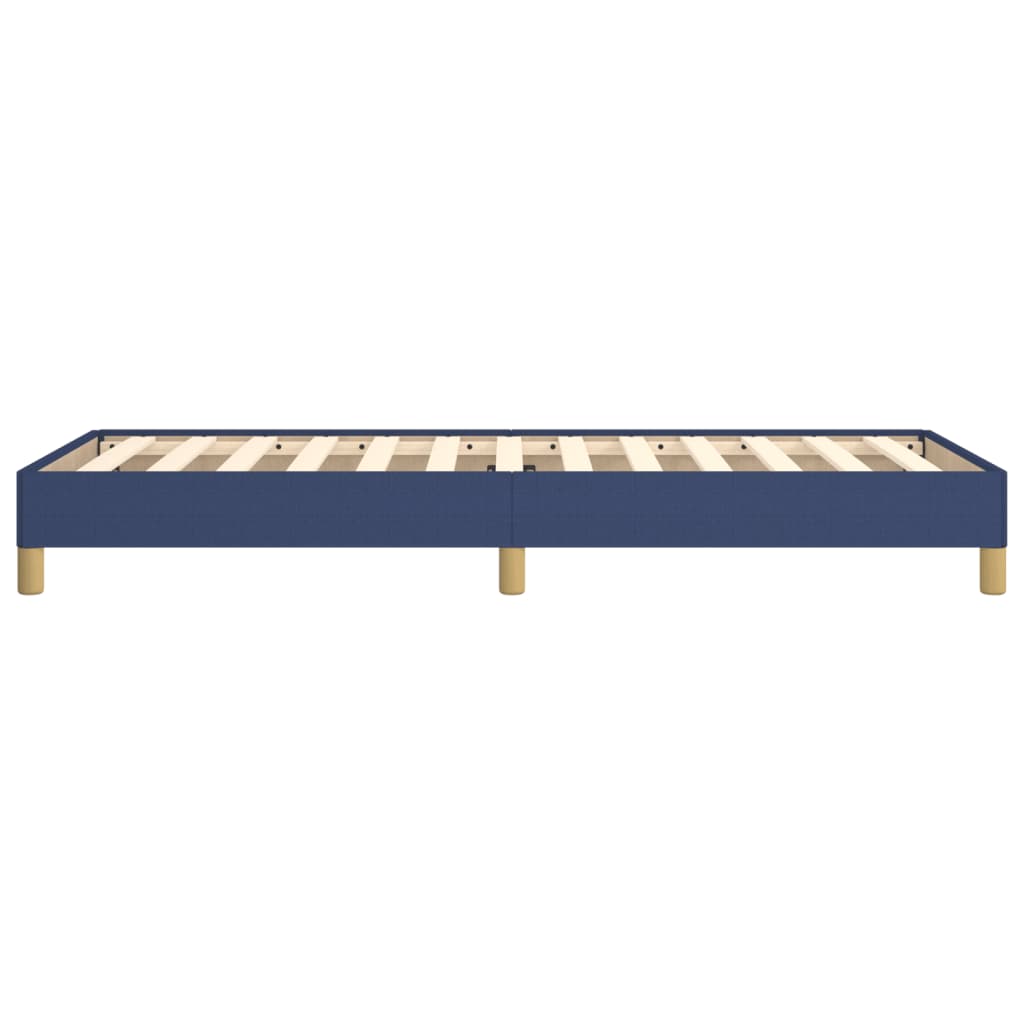 Cadre de lit sans matelas bleu 80x200 cm tissu - XIOS