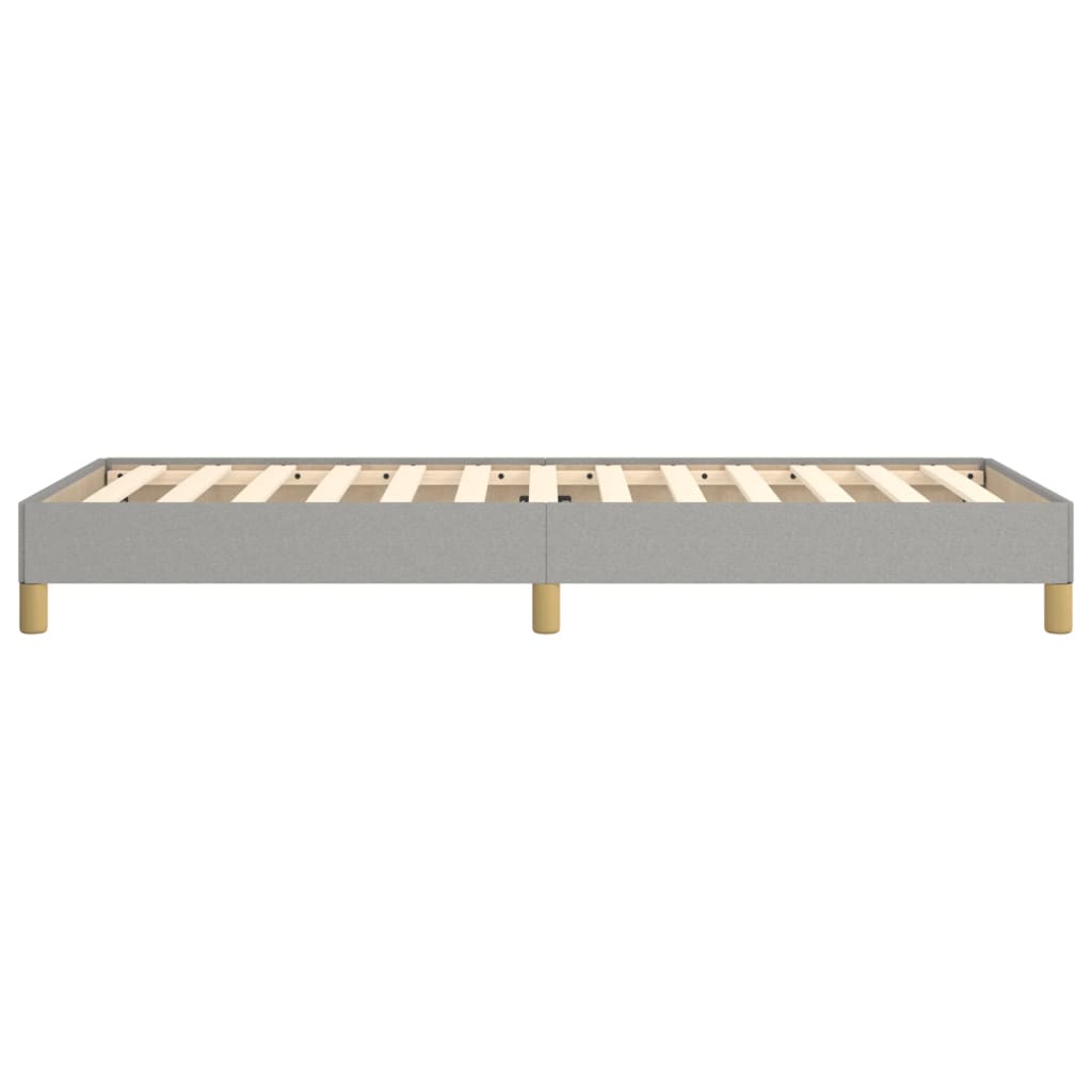 Cadre de lit sans matelas gris clair 90x190 cm tissu - XIOS