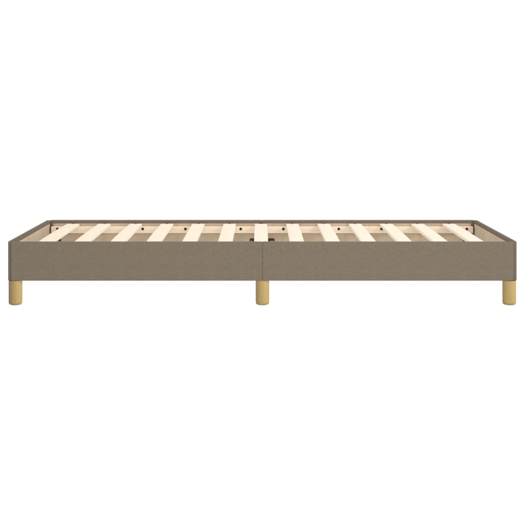 Cadre de lit sans matelas taupe 90x190 cm tissu - XIOS