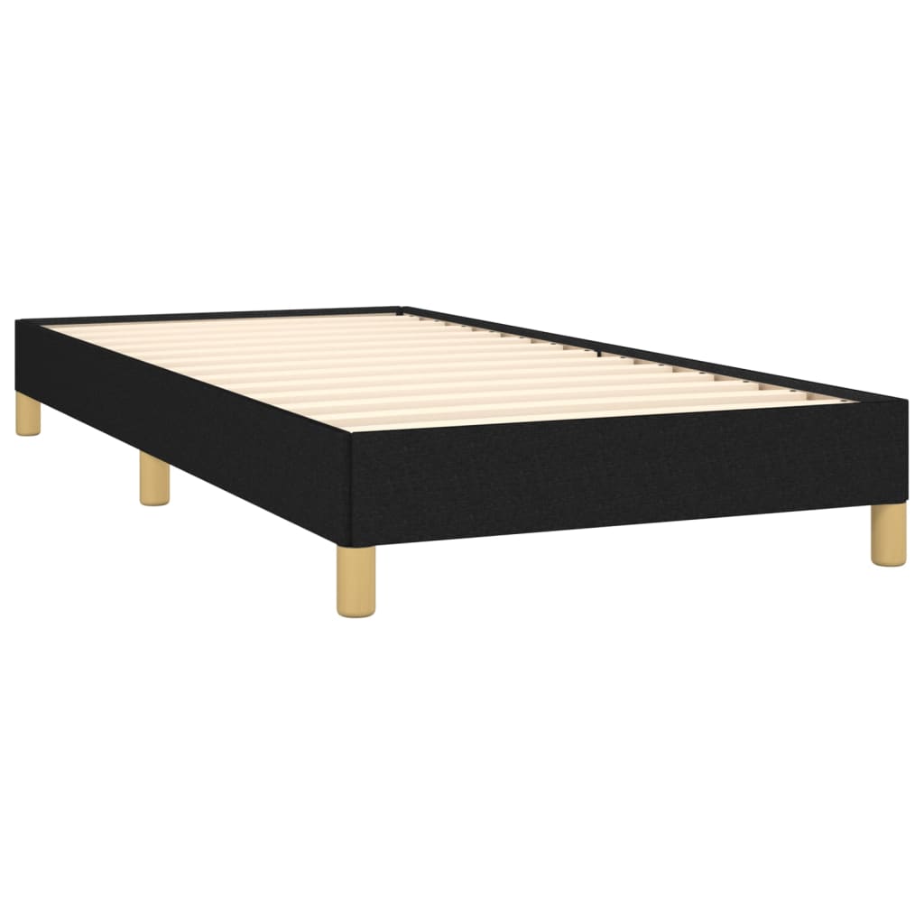Cadre de lit sans matelas noir 100x200 cm tissu - XIOS