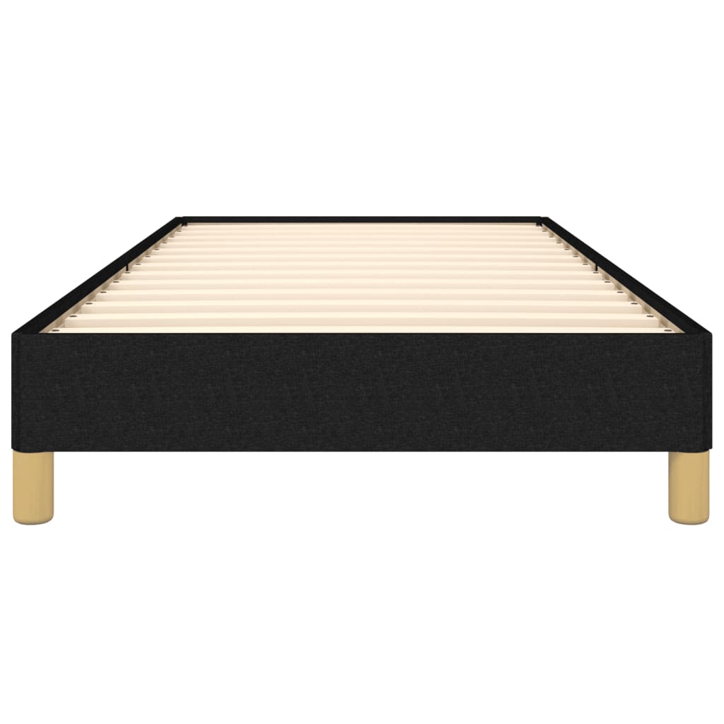 Cadre de lit sans matelas noir 100x200 cm tissu - XIOS