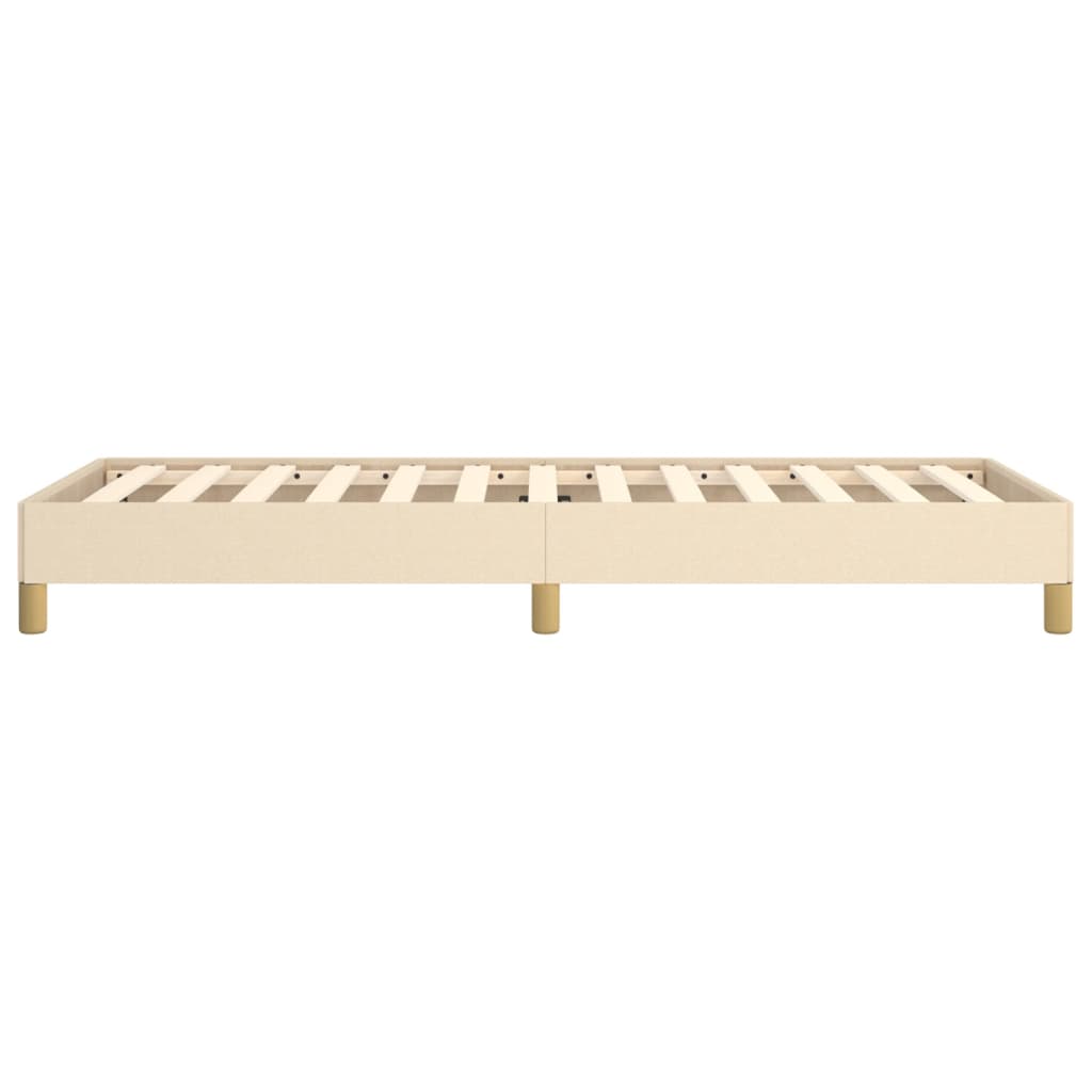 Cadre de lit sans matelas crème 100x200 cm tissu - XIOS