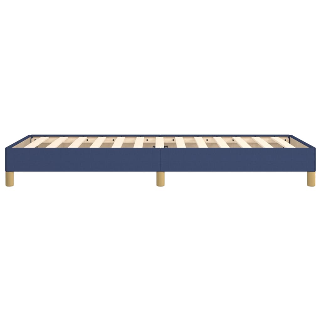 Cadre de lit sans matelas bleu 100x200 cm tissu - XIOS