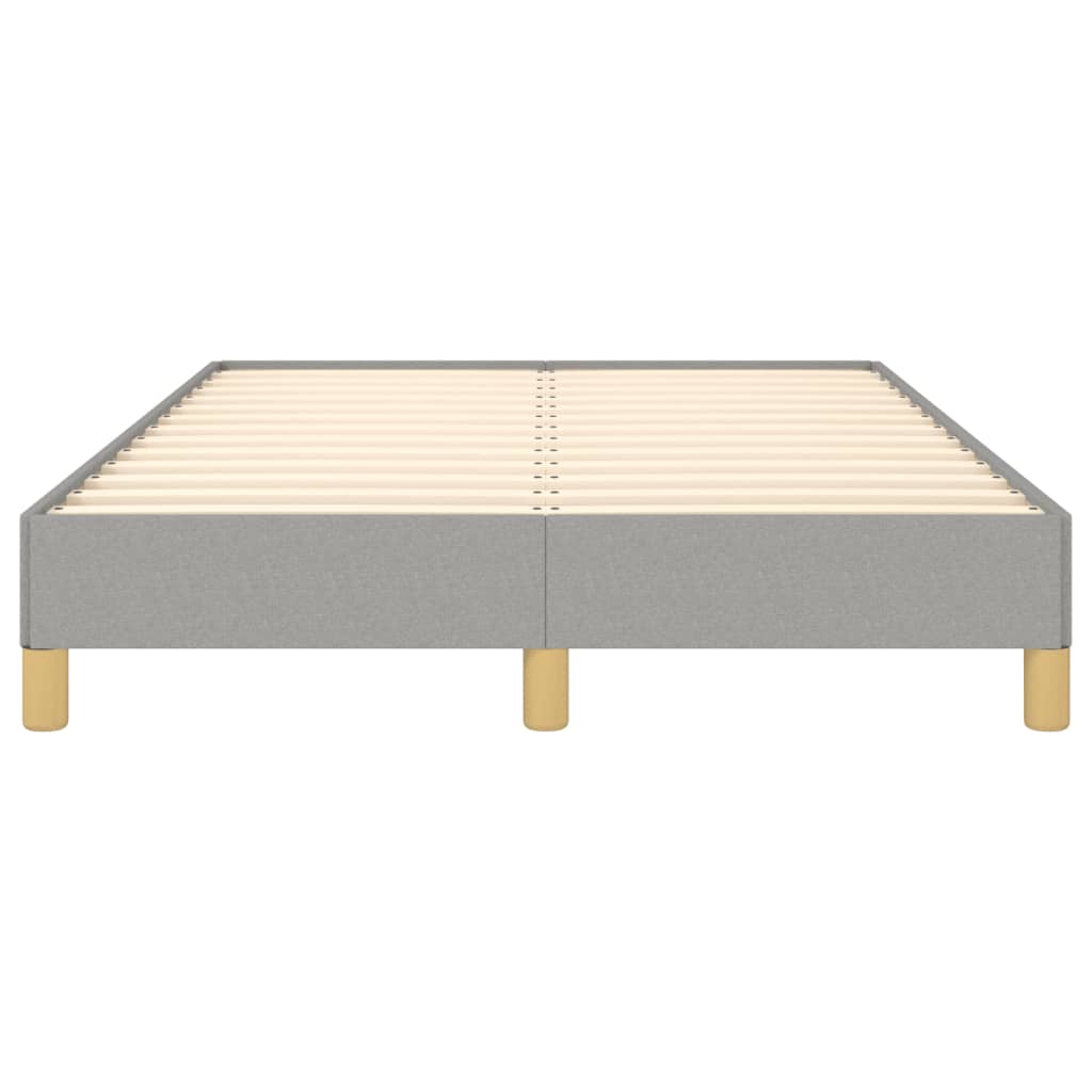 Cadre de lit sans matelas gris clair 120x200 cm tissu - XIOS