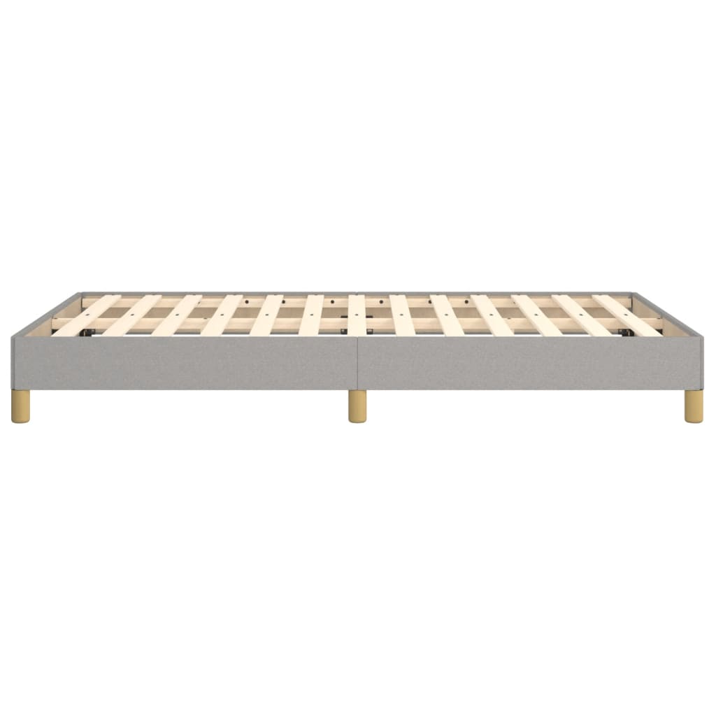 Cadre de lit sans matelas gris clair 120x200 cm tissu - XIOS