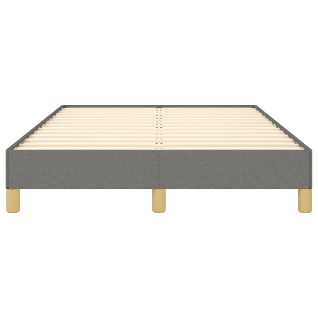 Cadre de lit sans matelas gris foncé 120x200 cm tissu - XIOS