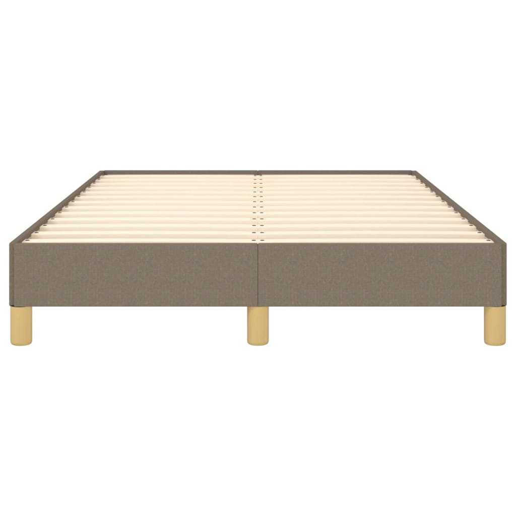 Cadre de lit sans matelas taupe 120x200 cm tissu - XIOS