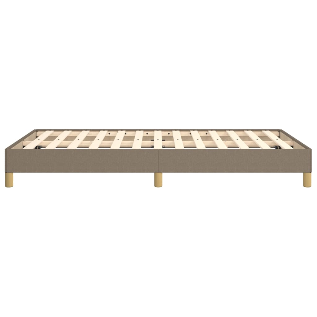 Cadre de lit sans matelas taupe 120x200 cm tissu - XIOS