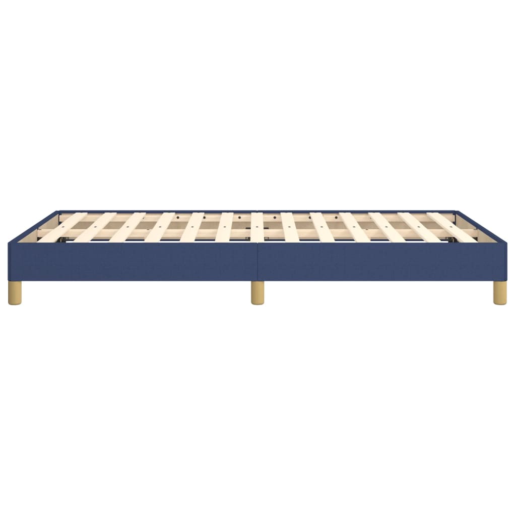 Cadre de lit sans matelas bleu 120x200 cm tissu - XIOS