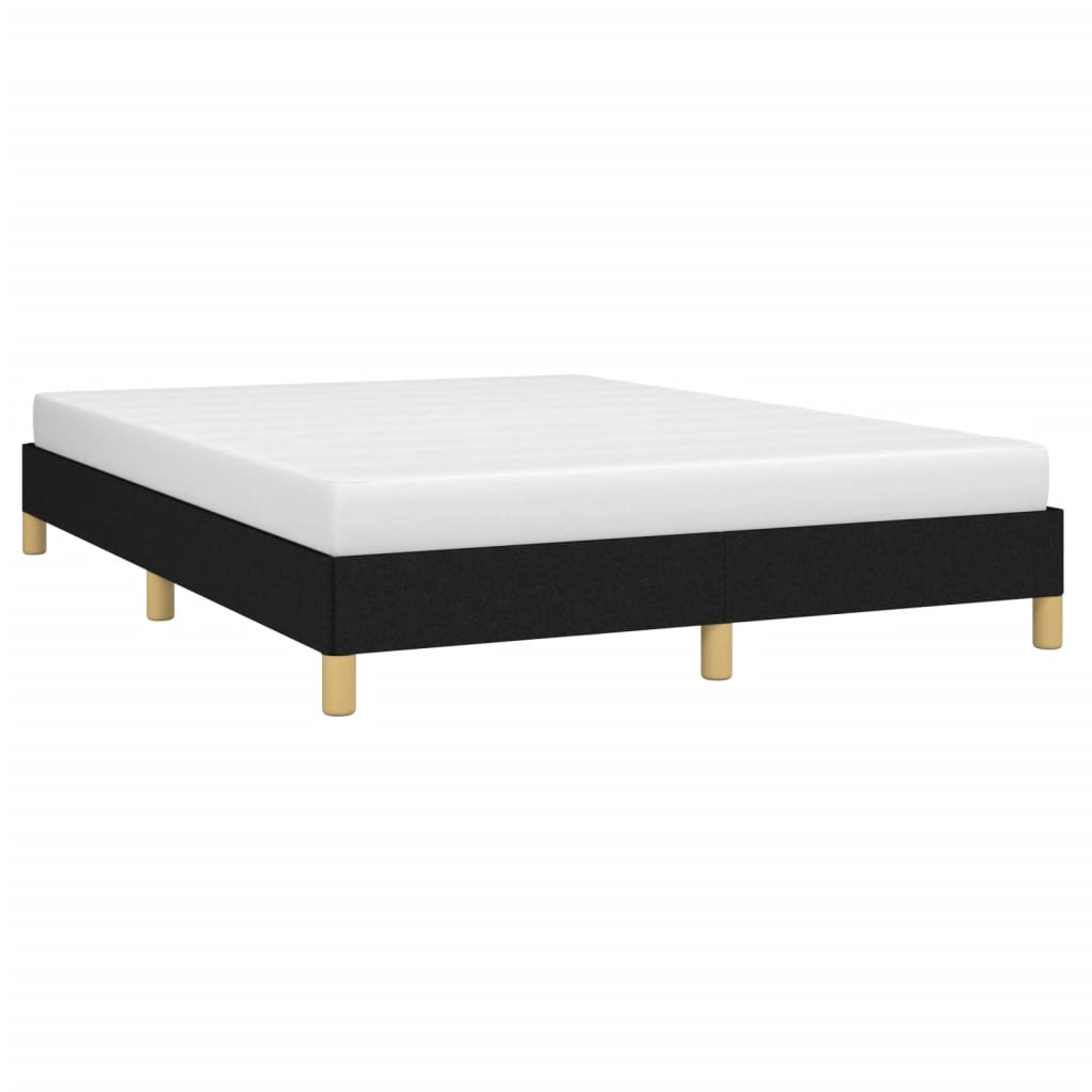 Cadre de lit sans matelas noir 140x190 cm tissu - XIOS