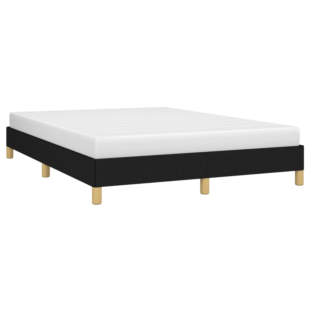 Cadre de lit sans matelas noir 140x200 cm tissu - XIOS