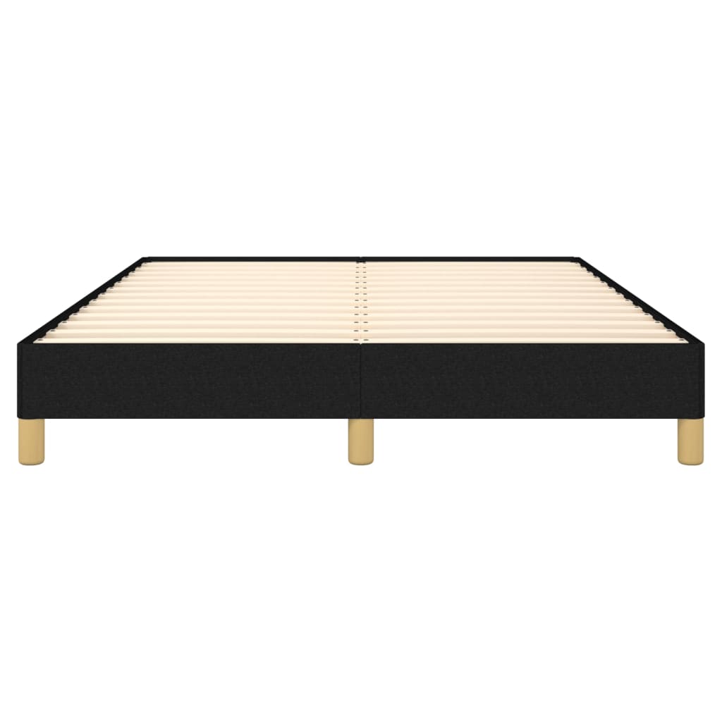 Cadre de lit sans matelas noir 140x200 cm tissu - XIOS