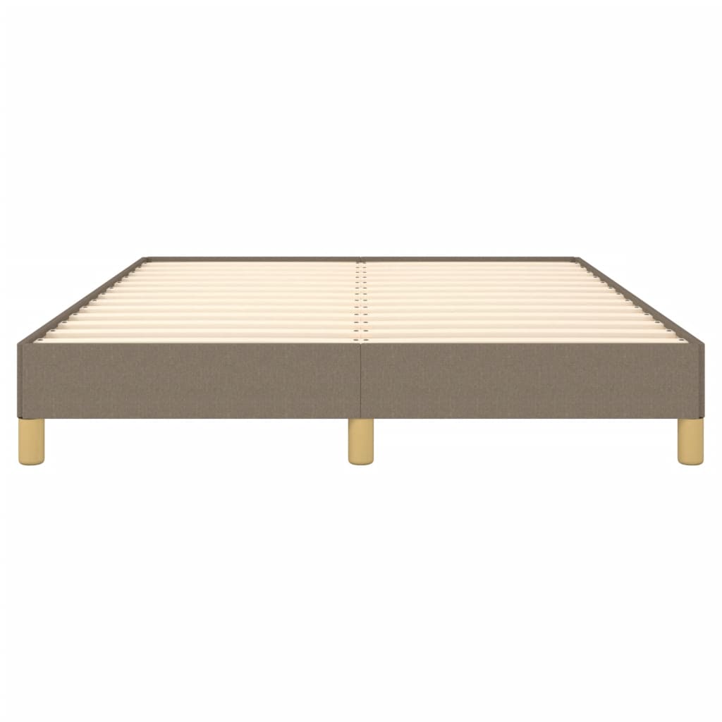 Cadre de lit sans matelas taupe 140x200 cm tissu - XIOS