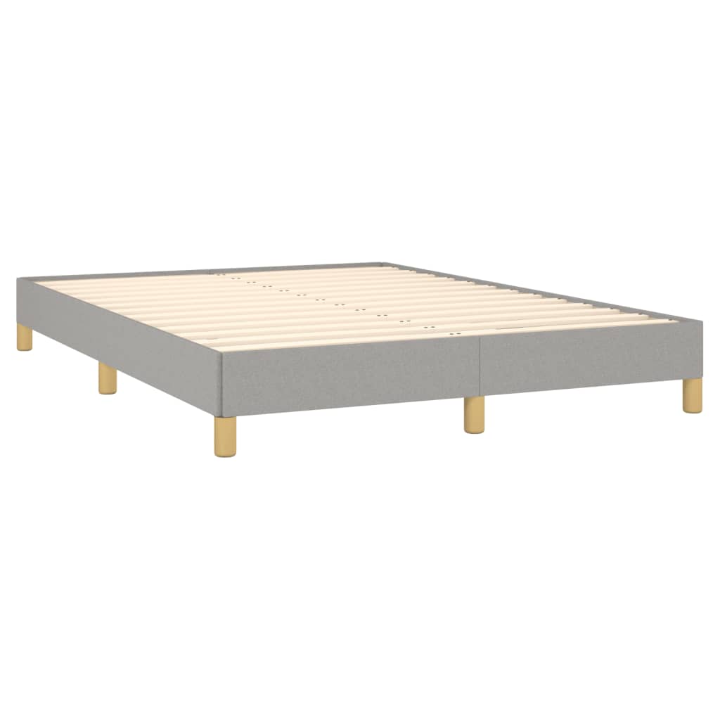 Cadre de lit sans matelas gris clair 160x200 cm tissu - XIOS