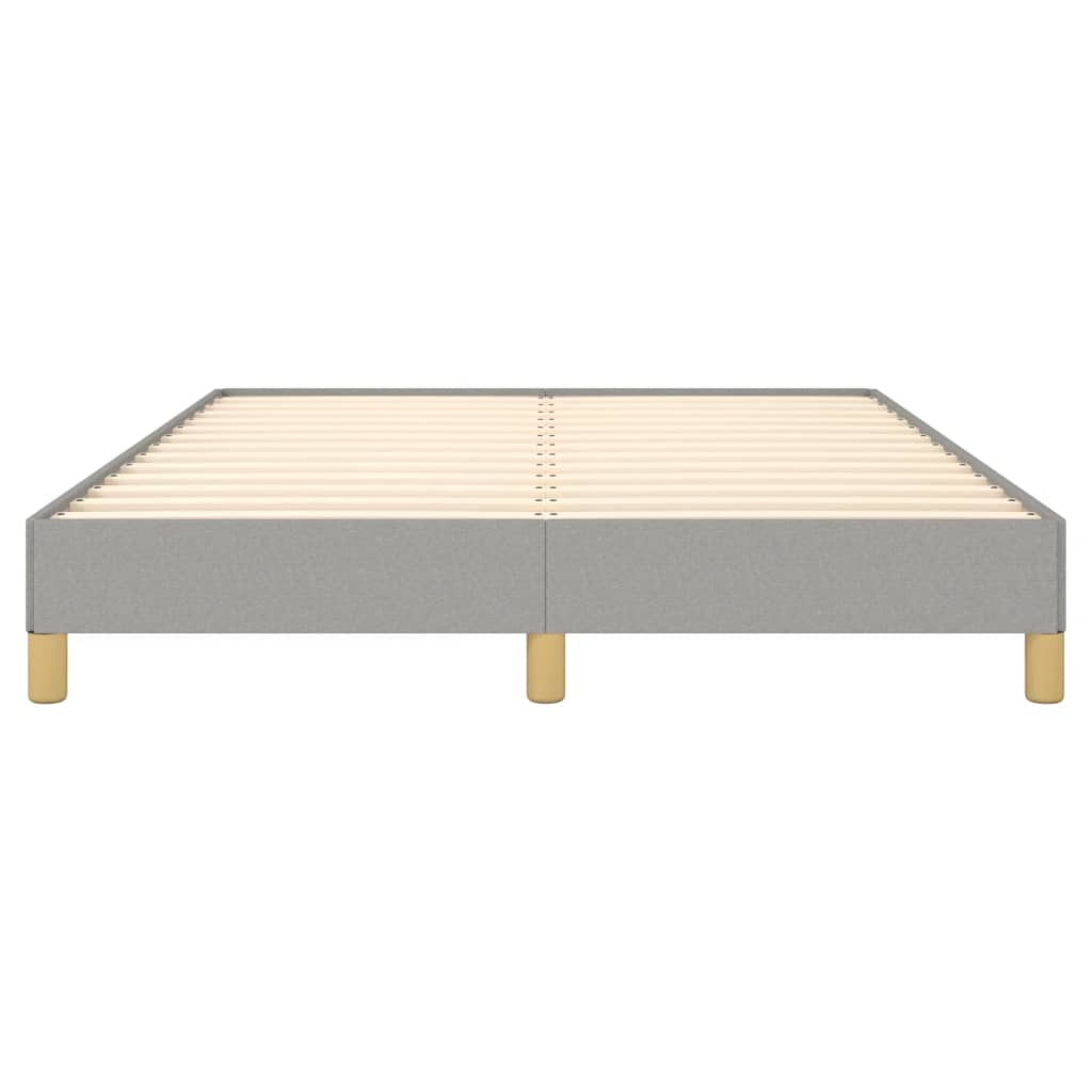 Cadre de lit sans matelas gris clair 160x200 cm tissu - XIOS