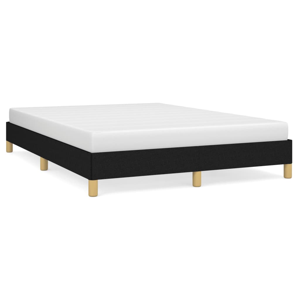 Cadre de lit sans matelas noir 160x200 cm tissu - XIOS