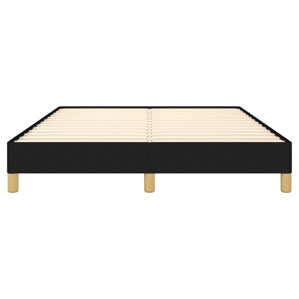 Cadre de lit sans matelas noir 160x200 cm tissu - XIOS