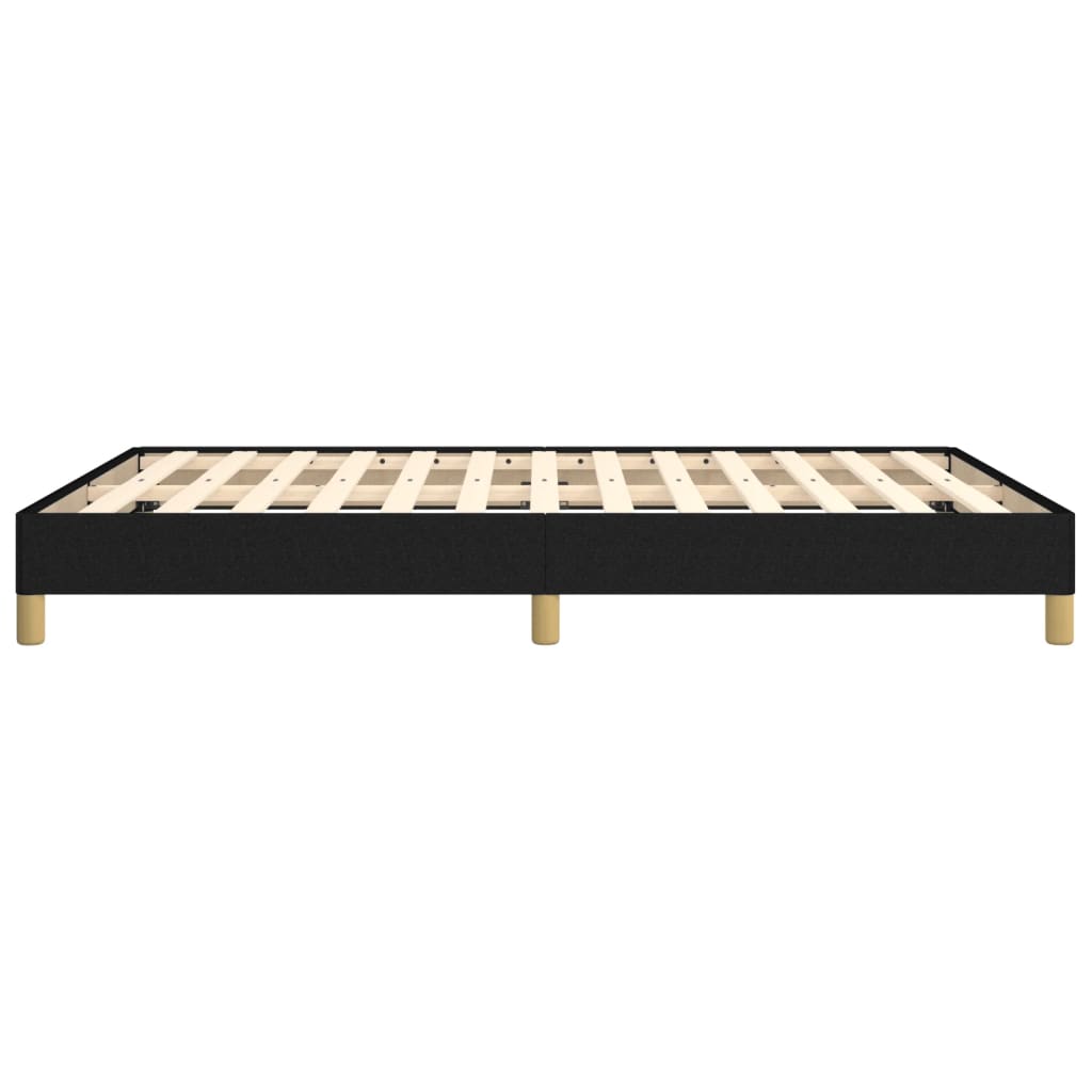 Cadre de lit sans matelas noir 160x200 cm tissu - XIOS