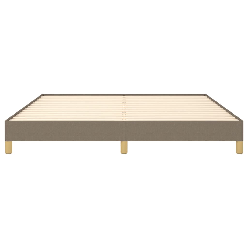 Cadre de lit sans matelas taupe 180x200 cm tissu - XIOS