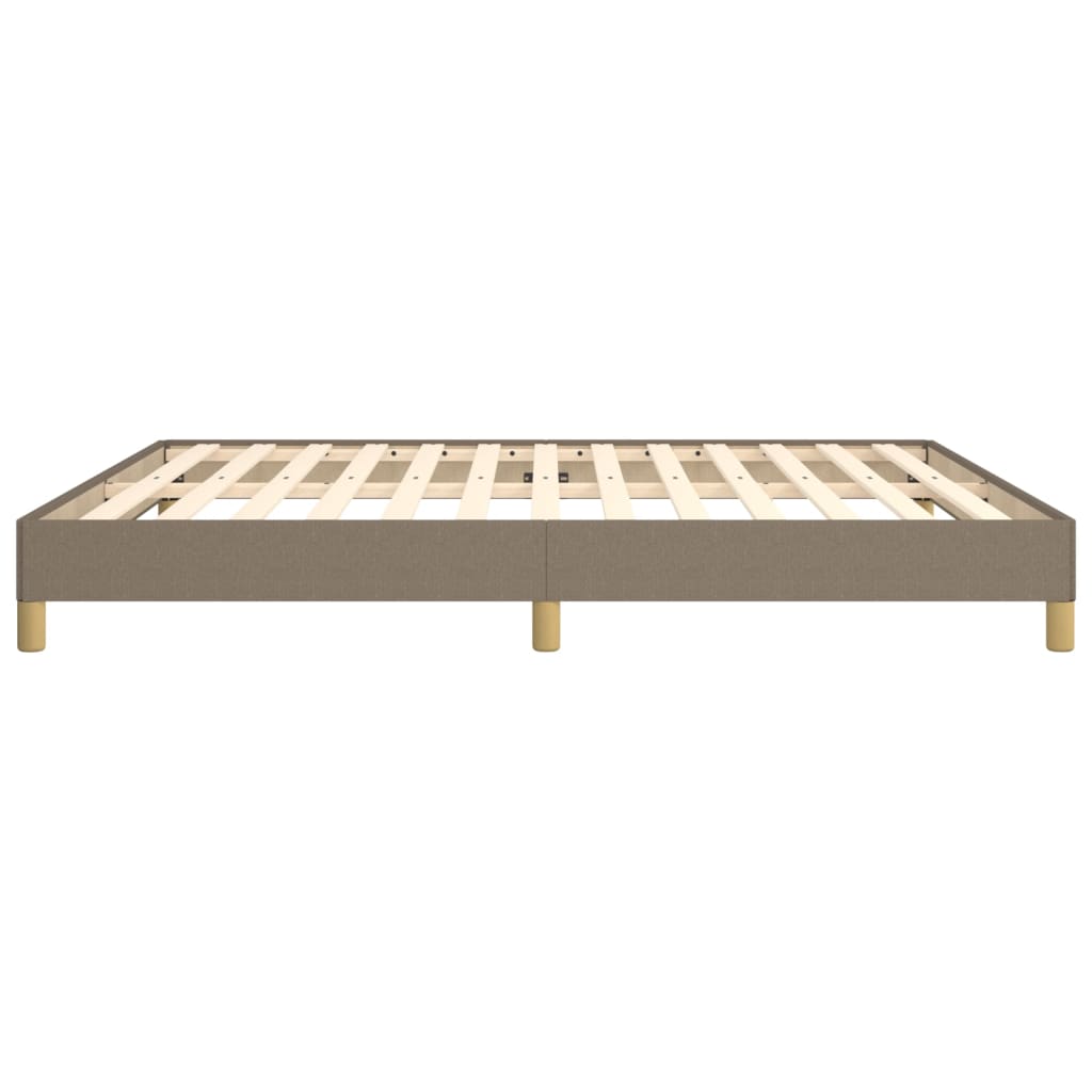Cadre de lit sans matelas taupe 180x200 cm tissu - XIOS