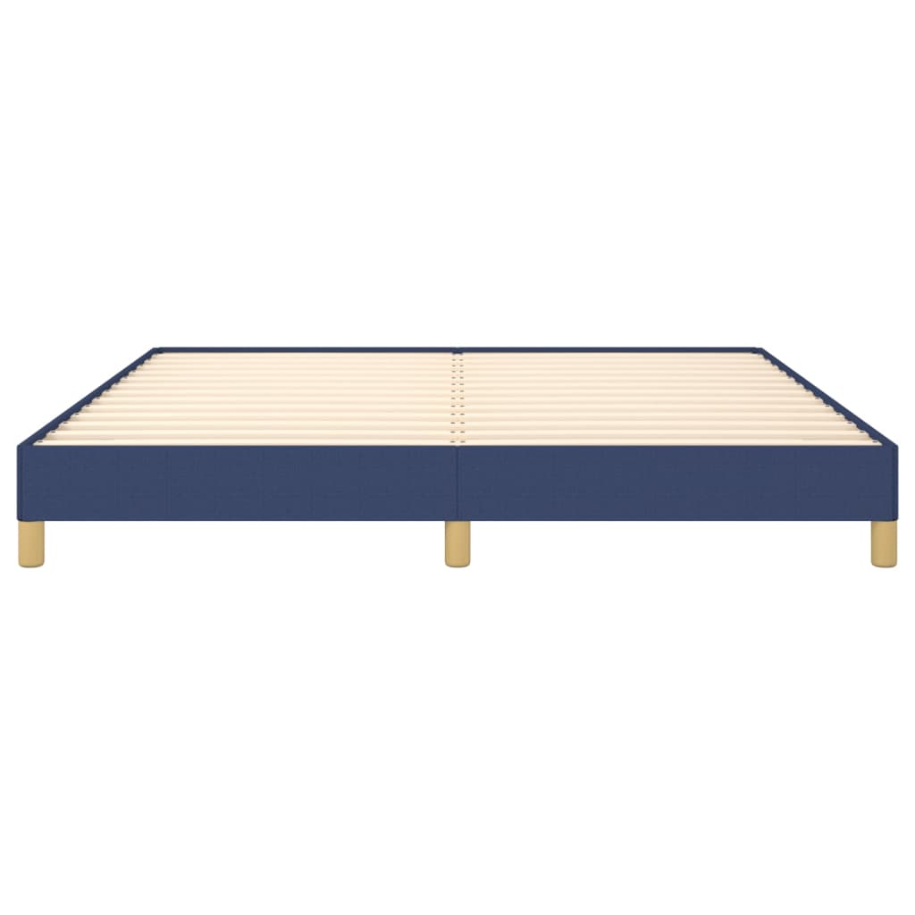 Cadre de lit sans matelas bleu 180x200 cm tissu - XIOS