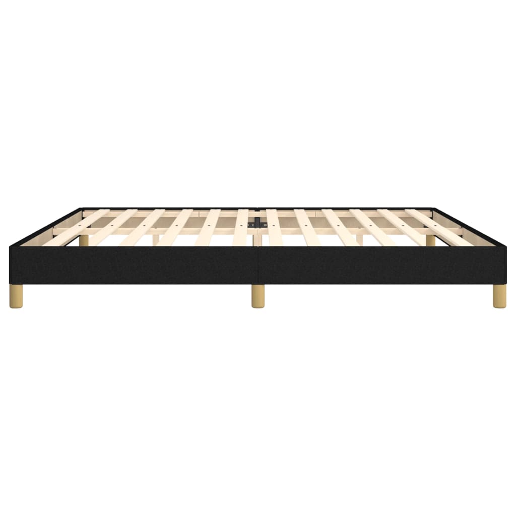 Cadre de lit sans matelas noir 200x200 cm tissu - XIOS