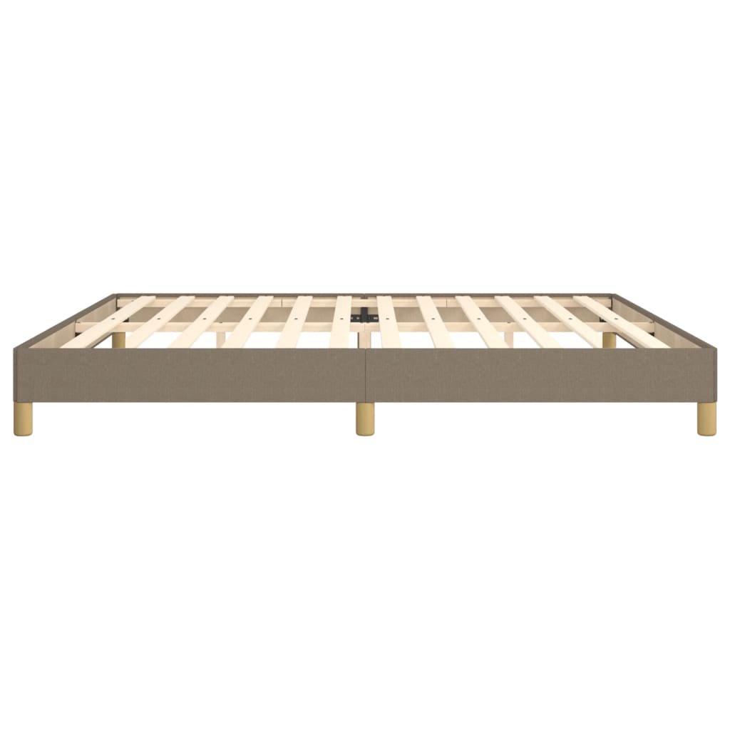 Cadre de lit sans matelas taupe 200x200 cm tissu - XIOS