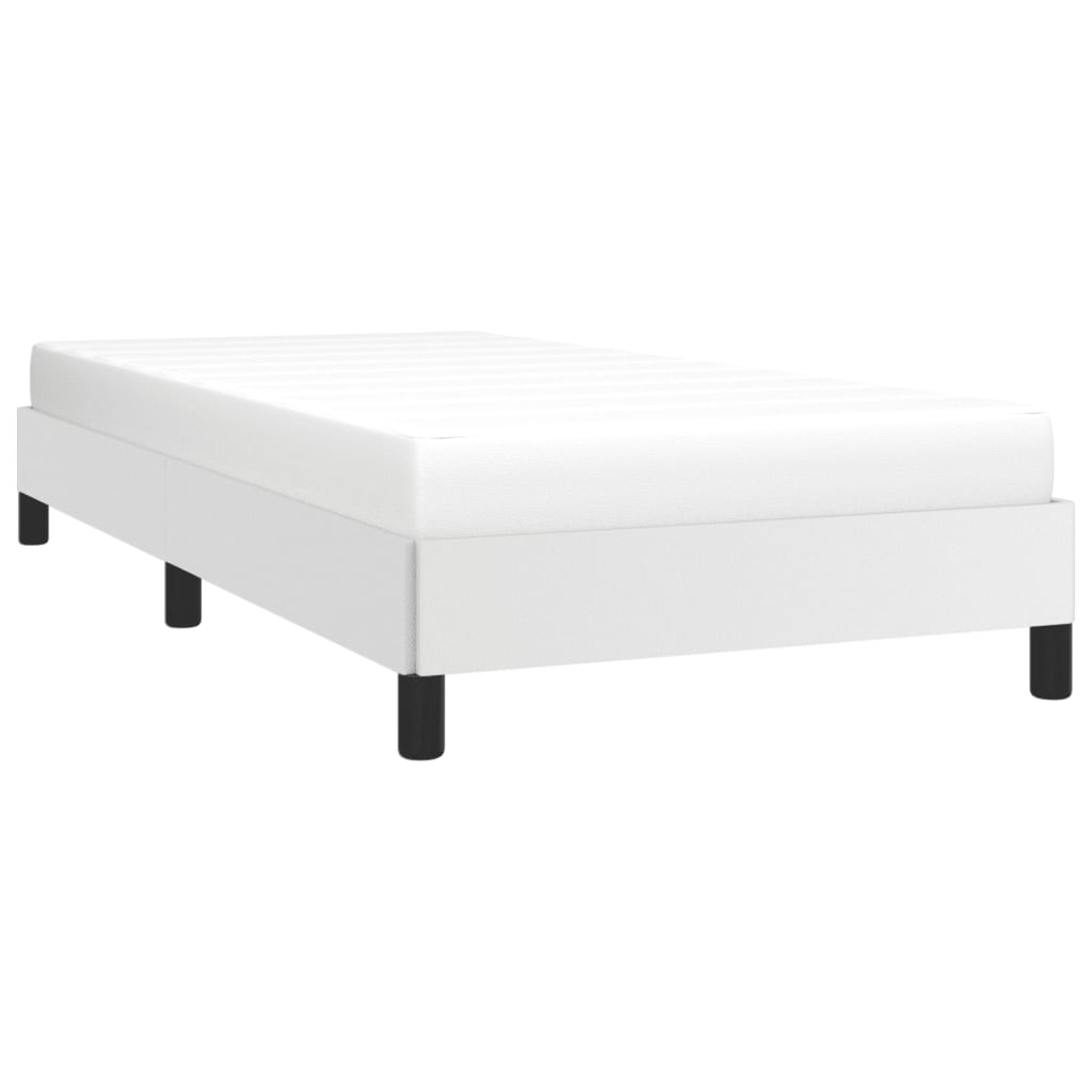 Cadre de lit sans matelas blanc 80x200 cm similicuir - XIOS