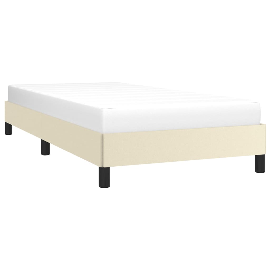 Cadre de lit sans matelas crème 80x200 cm similicuir - XIOS