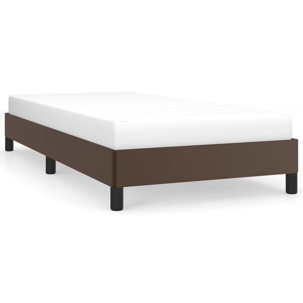 Cadre de lit sans matelas marron 80x200 cm similicuir - XIOS