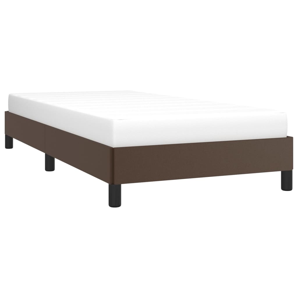 Cadre de lit sans matelas marron 80x200 cm similicuir - XIOS
