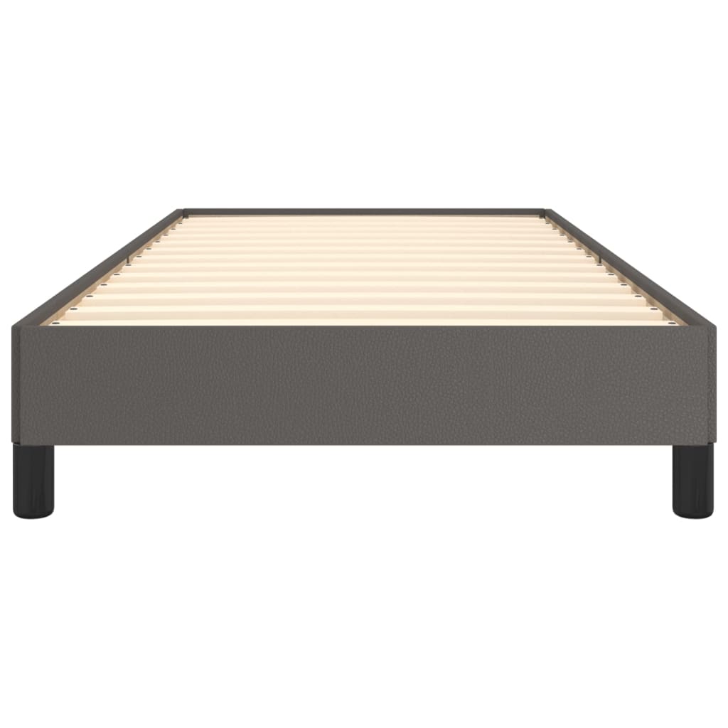 Cadre de lit sans matelas gris 80x200 cm similicuir - XIOS