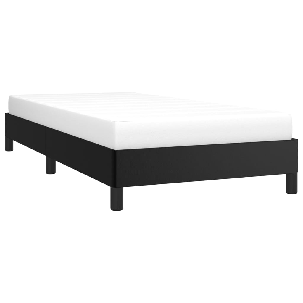 Cadre de lit sans matelas noir 90x190 cm similicuir - XIOS