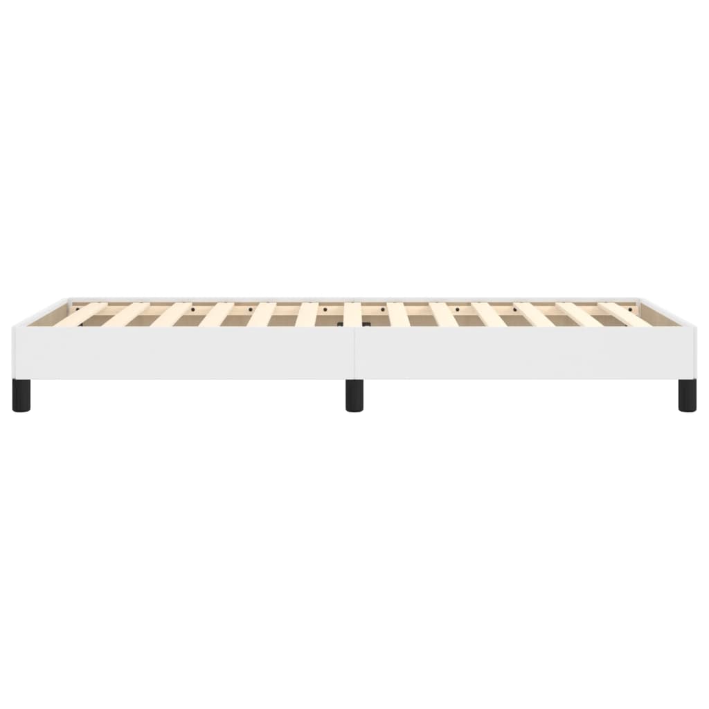 Cadre de lit sans matelas blanc 90x190 cm similicuir - XIOS