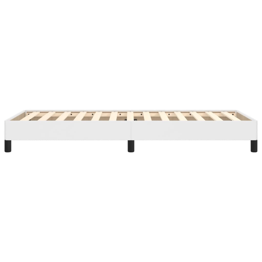 Cadre de lit sans matelas blanc 90x200 cm similicuir - XIOS