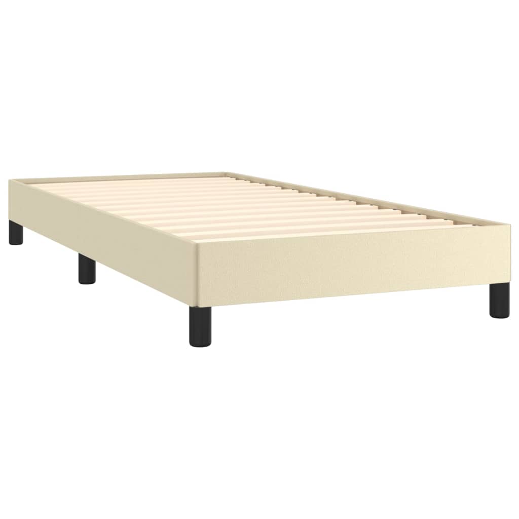 Cadre de lit sans matelas crème 90x200 cm similicuir - XIOS