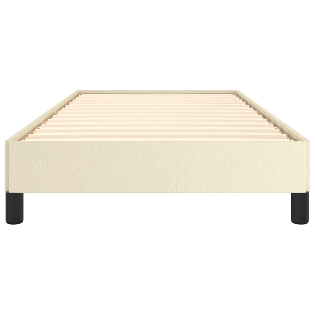 Cadre de lit sans matelas crème 100x200 cm similicuir - XIOS