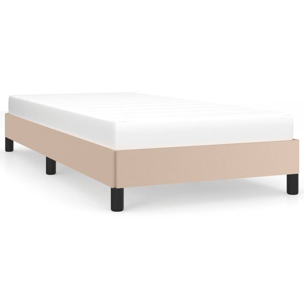 Cadre de lit sans matelas cappuccino 100x200 cm similicuir - XIOS