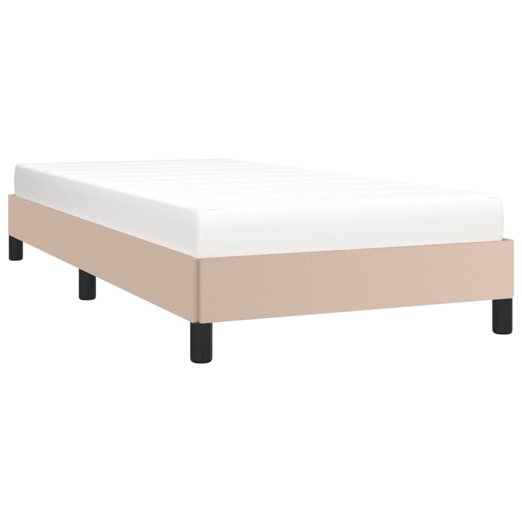 Cadre de lit sans matelas cappuccino 100x200 cm similicuir - XIOS