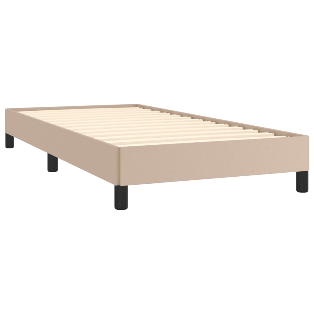 Cadre de lit sans matelas cappuccino 100x200 cm similicuir - XIOS