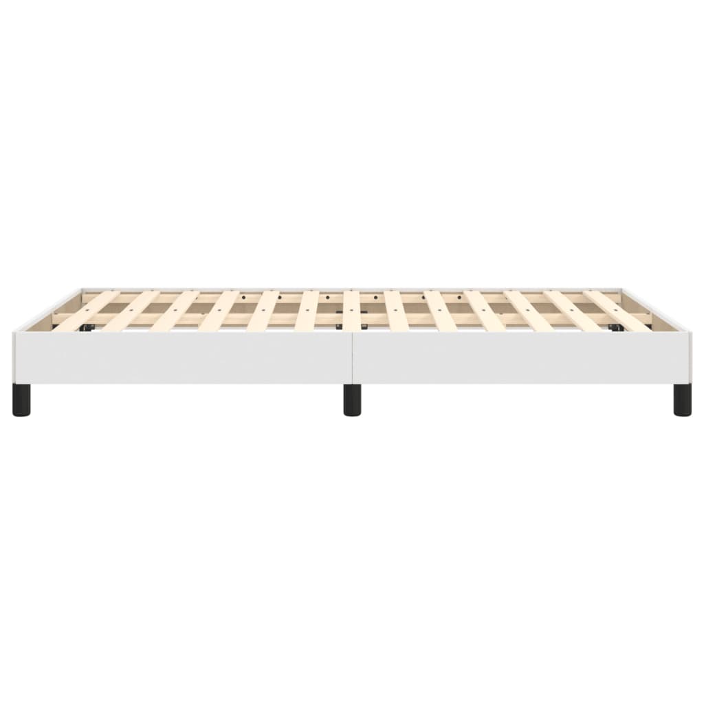 Cadre de lit sans matelas blanc 120x200 cm similicuir - XIOS