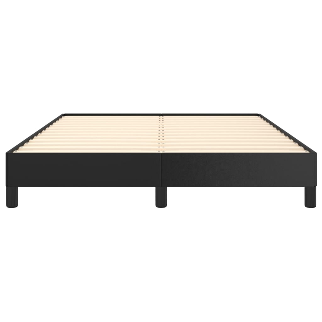 Cadre de lit sans matelas noir 140x190 cm similicuir - XIOS