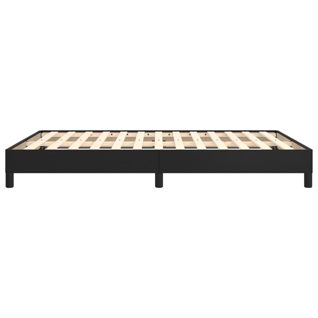 Cadre de lit sans matelas noir 140x190 cm similicuir - XIOS