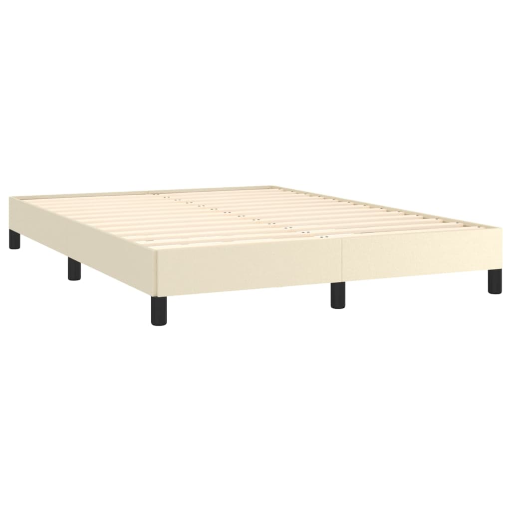 Cadre de lit sans matelas crème 140x190 cm similicuir - XIOS
